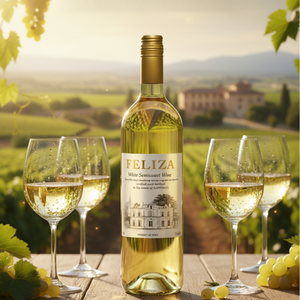 Feliza, trắng bán ngọt, airen và macabeo, rượu vol 11%, cấp Nhập Cảnh, 0,75lt, từ castilla La Mancha. - Product Image 6