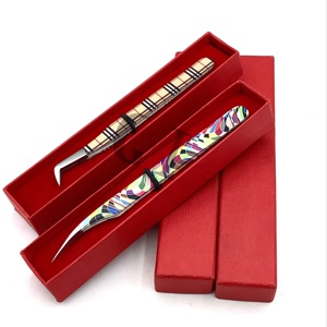 Meilleur Style Russe Volume Conception Différente Papier Revêtement Isolation Pointe Argent Logo Personnalisé Extension De Cils Pince À Épiler Outil De Beauté - Product Image 1