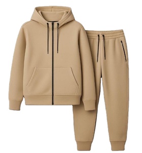 Ensemble de survêtement décontracté pour homme, 2 pièces, en matière douce et confortable, motif cœur uni, avec pantalon à capuche - Product Image 2