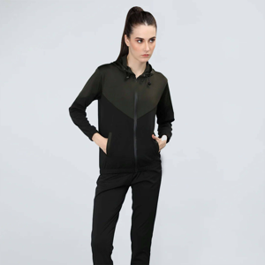 Costume de jogging deux pièces à la mode pour femmes ensemble de survêtement à fermeture éclair à la mode veste à fermeture éclair complète sweat à capuche élastique pour hommes sweats - Product Image 3