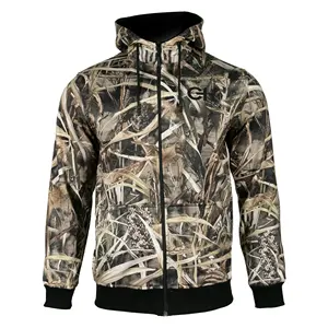 Veste de chasse en polaire polyester à capuche, camouflage silencieux, temps froid, fabriquée en Turquie, vente en gros - Product Image 2