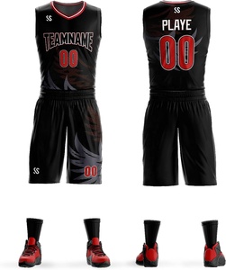 Custom team uniform basketball uniform set Hot Selling basketball uniform sleeveless jersey sublimation printing <b>shorts</b> - Product Image 1