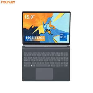 Ordinateurs portables Founder 15,9 pouces 1366x768 Quad Core AMD Ryzen 9 DDR5 16 Go de RAM 512 Go SSD+HDD 2 en 1 Ordinateur portable portable Prise US Neuf - Product Image 1