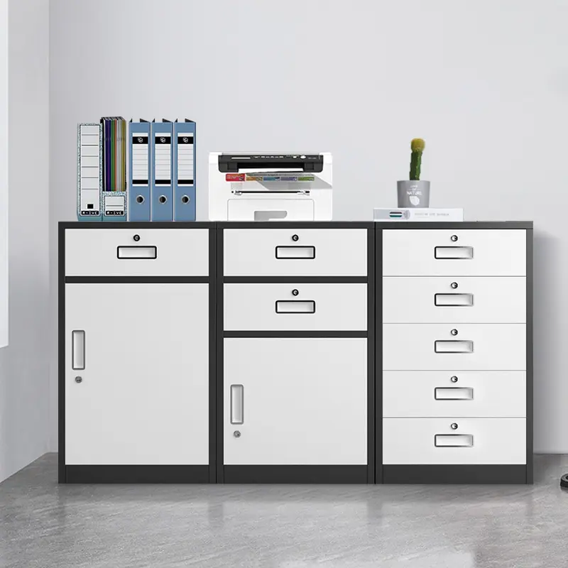 Customized New Product Office Furniture Low Metal Locker Swing Door File Cabinet Steel Filing Storage Cupboard