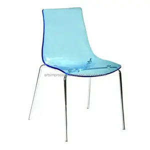 acrylic material metal legs Chair Wholesale Cheap Dining Room Chairs Home Furniture Design Wooden Legs New Wood Style Gross