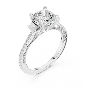 Bague en or 18 carats avec grosse pierre, modèle solitaire - Product Image 4