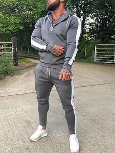 Sweats à capuche de haute qualité veste de football pour hommes à manches longues survêtement d'entraînement en polyester vêtements de sport pour adultes survêtements pour hommes - Product Image 6