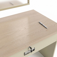 Table de toilette marine en aluminium avec miroir, plan de travail ignifuge pour cabine de bateau, avec tiroir verrouillable pour bateau
