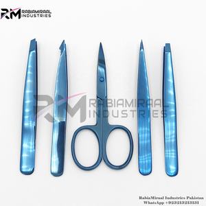 Pinzas de cejas de plasma azul de alta calidad, embalaje personalizado de acero inoxidable, pinzas de cejas demandables de gran venta - Product Image 2