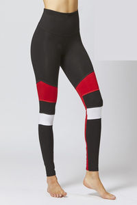 New Arrival <b>Women's</b> Elastic Waist Yoga <b>Leggings</b> Custom Design with Solid <b>Pattern</b> Made of Polyester-Wholesale Availability - Product Image 4