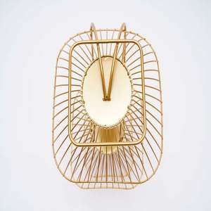 ชั้นวางจัดเก็บของแบบสามชั้นลวดตาข่ายสีทองหรูหราเหมาะสำหรับเครื่องครัวและอุปกรณ์ในบ้าน - Product Image 6