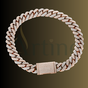 Collar de cadena de lujo para hombre Diseño de eslabones cubanos de acero inoxidable - Product Image 1