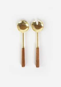 Ensemble de serveurs à salade en acier inoxydable contemporain offrant un style minimaliste élégant, parfait pour les décorations de salle à manger modernes - Product Image 6