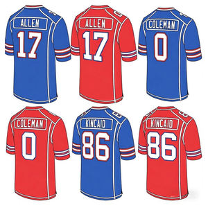 Maillot de football américain personnalisé en coton, uniforme d'équipe, respirant, en coton et viscose, avec impression sérigraphique - Product Image 1