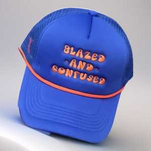 Gorra de camionero de cuero de 5 paneles de alta calidad, nueva tendencia, gorras de camionero de béisbol de algodón 100% con bordado 3D personalizado de 5 paneles - Product Image 1