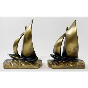 Organizador de escritorio de libros exclusivo, extremos náuticos personalizados, de latón, barato - Product Image 3