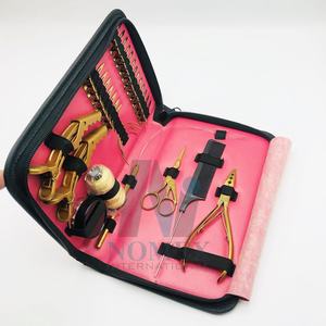 Kit de pinces professionnelles pour extensions de cheveux, assurance qualité supérieure, acier inoxydable de qualité chirurgicale, outils de salon, personnalisation de la marque - Product Image 3