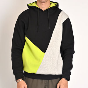 Sudadera con capucha de algodón 100% de alta calidad para hombre, logotipo personalizado, ropa de invierno transpirable multicolor, cuello con capucha, patrón sólido, servicio OEM - Product Image 1