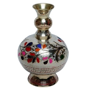 Florero de latón de alta calidad, multicolor y acabado dorado para decoración del hogar, florero de decoración de mesa - Product Image 1