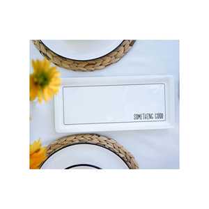 Daily Tunes Rectangular Cerámica Servicio 35x16cm DLY011 - Product Image 2