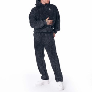 ชุดวอร์มสำหรับผู้ชายผ้าคอตตอนอาบน้ำแบบกรดชุดวอร์มสำหรับผู้ชายสไตล์ฮิปฮอป100% ฤดูหนาวใหม่ - Product Image 2