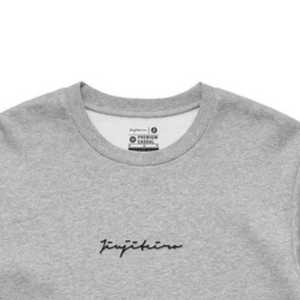 Pull ras du cou avec emblème pour homme Heather Heavyweight 100% Cotton French Terry Relaxed Fit with Ribbed Neck Cuff and Hem - Product Image 3