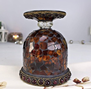 แก้วโมเสคแบบอินเดียทำมือสำหรับงานปาร์ตี้กลางคืนพายุเฮอริเคนศิลปะควอตซ์ทำด้วยมือสำหรับบ้านหรือของขวัญ - Product Image 5