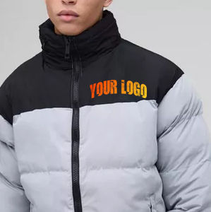 Chaquetas acolchadas ajustadas para hombre con diseño acolchado de cuello alto y núcleo aislado ligero para días fríos - Product Image 2