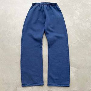 Survêtement uni 100% coton pour hommes personnalisé surdimensionné à capuche et survêtement ensemble Streetwear automne décontracté Jogging tenue - Product Image 6