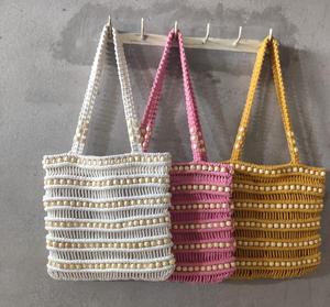 Bolsas ecológicas de algodón natural 100% hechas a medida con asa de cuerda, ligeras pero fuertes para comestibles y salidas a la playa - Product Image 5