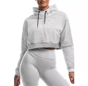 Pull à capuche pour femme 100% polyester léger automne décontracté solide personnalisable Streetwear - Product Image 4