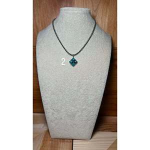 Pearline Spencer Kingman Turquoise & Sterling Silver Pendant with Bezel Setting Inlay Technology - Product Image 6