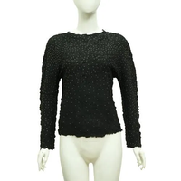 Chemisier T-shirt transparent élégant en sergé de coton respirant à manches courtes pour femme grande taille, décontracté printemps-automne