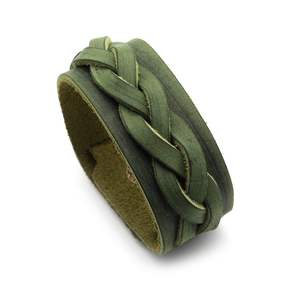 Pulsera de aleación tejida de cuero marrón creativa retro al por mayor pulsera de hilo de cuerdas de cuero genuino superventas para hombres - Product Image 5