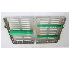 Cassettes d'instruments chirurgicaux dentaires électriques en acier inoxydable 304 (avec coussin en silicone) Poignée ergonomique 3 positions de mâchoires par Surgi Right - Product Image 3