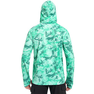 เสื้อฮู้ดตกปลาแบบยูนิเซ็กซ์ |   ป้องกันแสงแดด UPF 50 |   โพลีเอสเตอร์ 100% |   ระบายอากาศได้ดี แห้งเร็ว |   บริการ OEM แบบสั่งทำพิเศษ |   ขั้นต่ำในการสั่งซื้อน้อย | - Product Image 2