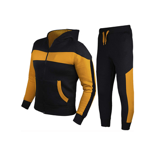 Men Casual Zip <b>Up</b> Closure Design Tracksuit For Men Soft Breathable And Adjustable Material Wholesale Rate Men High Quality Set - Product Image 1