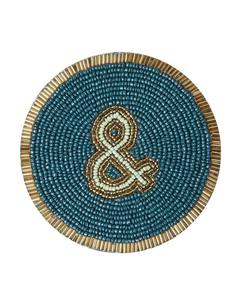 Hand made multi color beaded embroidery work coaster fashionable good looking choice home decorative tea <b>table</b> <b>mats</b> Accessory - Product Image 4