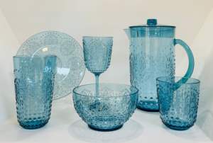 Gobelet en plastique acrylique coloré gaufré - Product Image 6