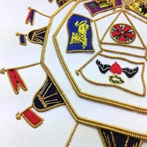 Tablier et collier de loge maçonnique ensemble d'uniformes faits à la main pour une utilisation cérémonielle fournisseur en gros d'usine personnalisée - Product Image 4