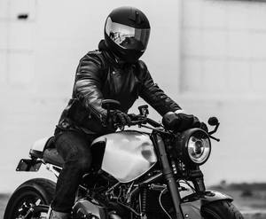 Mens Motorcycle Classic <b>Leather</b> <b>Jacket</b> <b>Retro</b> Racer Cafe Bikers Real Genuine <b>Leather</b> Removeable Shearling Fur Collar Vintage OEM - Product Image 5