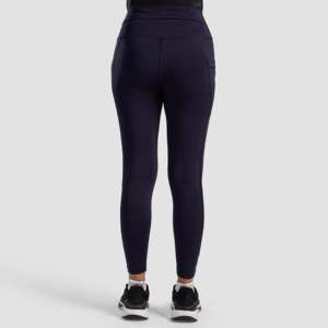 Leggings slim fit bleu marine Hersprint, taille haute, à motifs, en spandex, pantalon de yoga, logo sans couture, taille XL, pour usage décontracté, sport, gym, Pakistan - Product Image 3