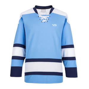 Camiseta de hockey sobre hielo de diseño personalizado, tela suave duradera con nombre de equipo bordado OEM, uniforme de entrenamiento de gran oferta, logotipo de marca personalizado - Product Image 5