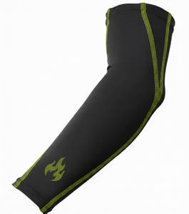 Manguitos de compresión de Spandex para brazos, con gráfico personalizado, sin costuras, de alta elasticidad, para deportes, correr, gimnasio, accesorios al por mayor, fabricante de manguitos. - Product Image 2