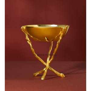 Fully High Grade Gold Plated Superior Quality Metal Made <b>Incense</b> Bakhoor <b>Burner</b> Aroma Diffuser Home Fragrance Supply From India - Product Image 1