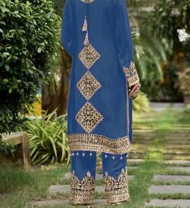 El mejor 2024 HEAVY FUAX GEORGETTE Salwar Kameez para adultos Traje indio pakistaní para mujeres y Damas de Surat al mejor precio - Product Image 5