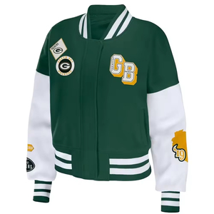 Veste universitaire en toile personnalisable 2026, veste de baseball classique vintage pour hommes, streetwear, veste universitaire, OEM - Product Image 1