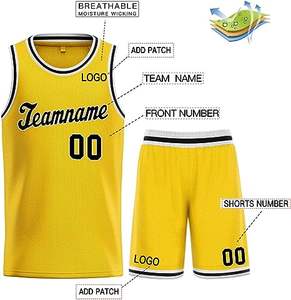 Uniforme de Baloncesto Personalizado Sublimado Reversible de la Mejor Calidad, 100% Poliéster, Talla Grande, Ropa de Moda - Product Image 3