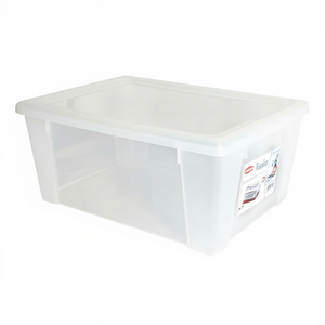 Stefanplast 15Lt Multipurpose XL Transparent Storage <b>Box</b> Space-<b>Saving</b> Visual Container 13052 - Product Image 2