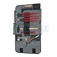 Kit de aseo de herramientas de herradores profesionales, 8 Uds., pinza adecuada, escofina, pezuñas de cuero, bolsa recortadora, cuchillo para pezuña, kit de aseo de herradura